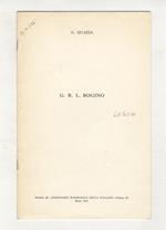 G.B.L. Bogino. Estratto dal Dizionario biografico degli Italiani volume XI