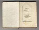 Omelie e lettere pastorali di monsignore F. Adeodato Turchi, vescovo di Parma e conte ec. [Raccolta di 30 opuscoletti - lettere, omelie, indulti - stampati da Bodoni, rilegati in un volume]