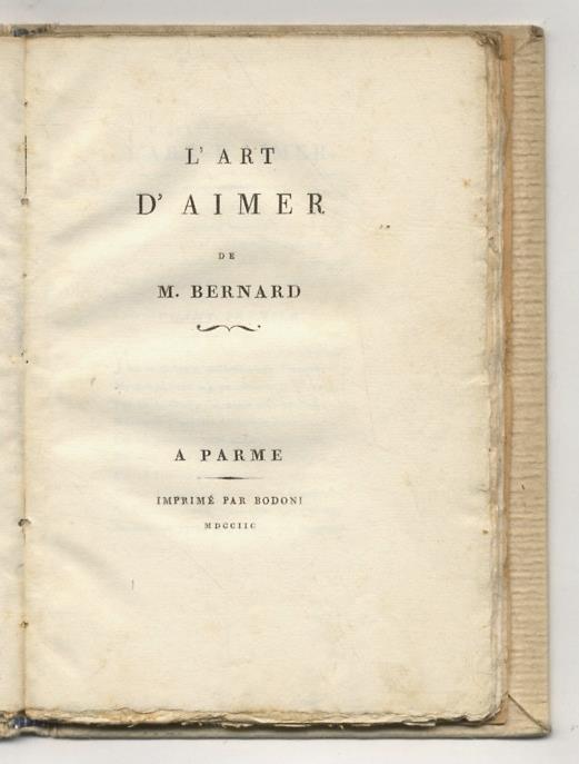 L' art d'aimer de m. Bernard - Bernard Pierre - copertina