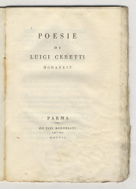 Poesie di Luigi Ceretti Modanese - Luigi Cerretti - copertina