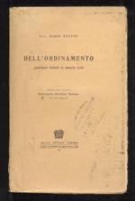 Dell'ordinamento giudiziario italiano in materia civile