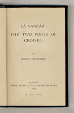 La Saisiaz - The Two Poets of Croisic