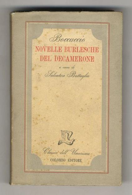 Novelle burlesche del Decamerone. A cura di Salvatore Battaglia - Giovanni Boccaccio - copertina