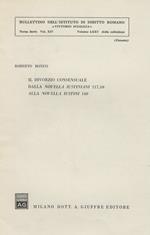 Il divorzio consensuale dalla Novella Iustiniani 117,10 alla Novella Iustini 140