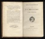 Les Caractères de La Bruyere. Tome prémier [- tome second]