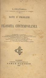 Note e problemi di filosofia contemporanea