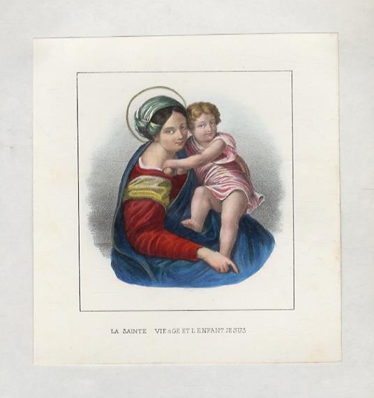 SAINTE (LA) Vierge et l'Enfant Jesus. [La Vergine e il bambino Gesù] - copertina