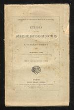 Etudes sur les moeurs religieuse et sociales de l'extreme-orient. Traduit de l'anglais avec l'autorisation de l'auteur