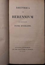 Rhetorica ad Herennium ex recensione Petri Burmanni