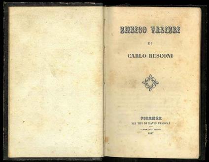 Enrico Valeri - Carlo Rusconi - copertina