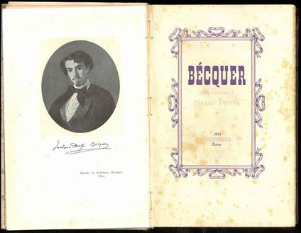 Bécquer. Saggio e versioni - Mario Penna - copertina