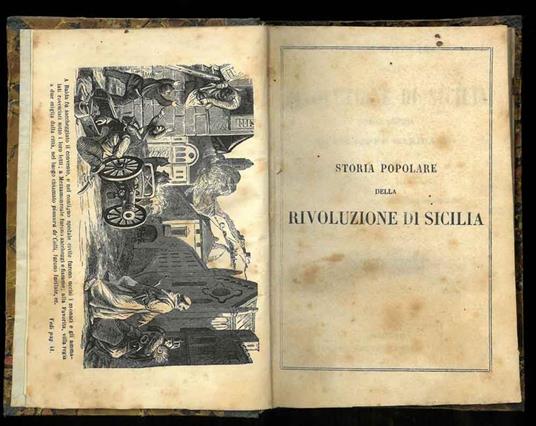 Storia popolare della rivoluzione di Sicilia e della impresa di Giuseppe Garibaldi, compilata per Franco Mistrali sul diario di un Cacciatore delle Alpi - Franco Mistrali - copertina