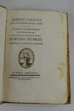 Dissertazione sull'onorario delle messe e delle funzioni parrocchiali…