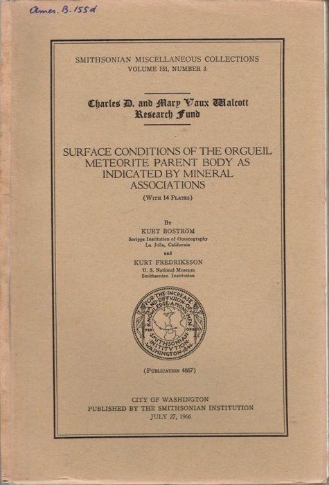 Surface conditions of the orgueil meteorite parent body as indicated by mineral associations - copertina