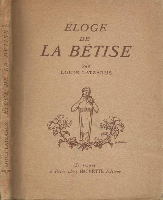 Eloge de la Betise - copertina