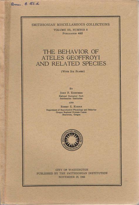 The behavior of ateles geoffroyi and related species - copertina
