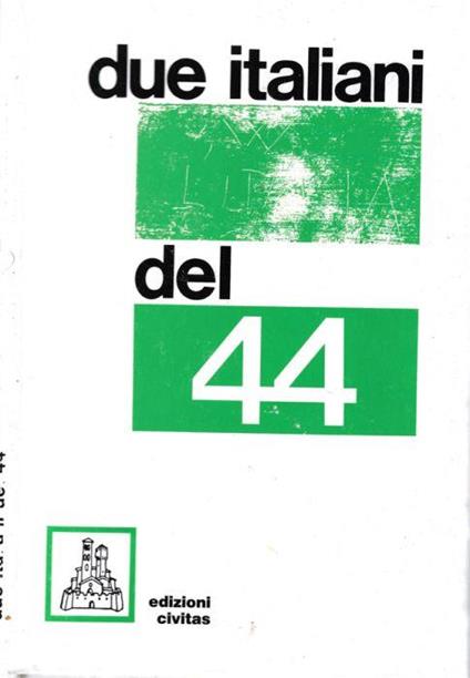 Due italiani del 44 - copertina