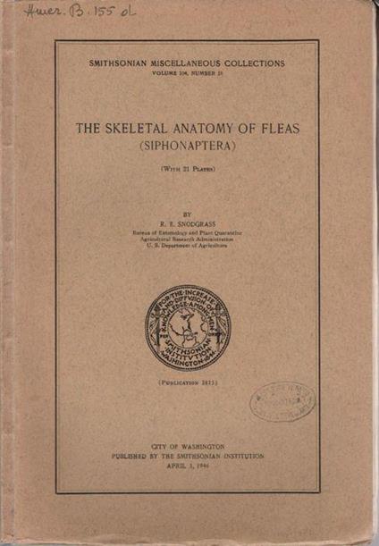 The skeletal anatomy of fleas (Siphonaptera) - copertina