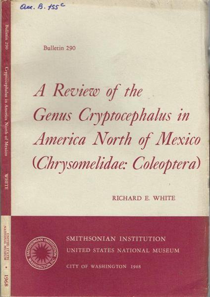 A Review of the Genus Cryptocephalus in America North of Mexico (Chrysomelidae: Coleoptera) - copertina