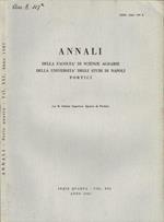 Annali della Facoltà di Scienze Agrarie della Università degli Studi di Napoli Portici
