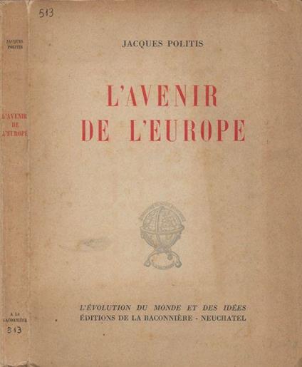 L' Avenir de l'Europe - copertina