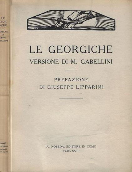 Le georgiche - copertina