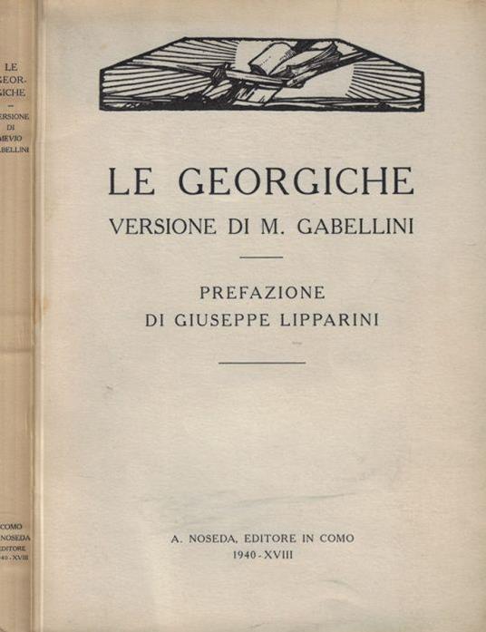 Le georgiche - copertina
