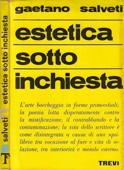 Estetica sotto inchiesta - Gaetano Salveti - copertina