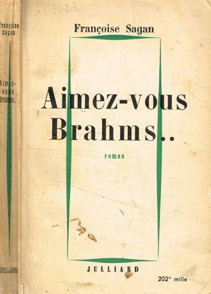 Aimez-vous Brahms - Françoise Sagan - copertina