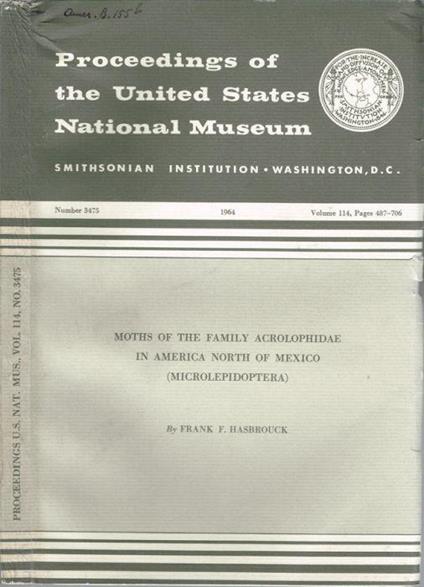Moths of the family acrolophidae in America North of Mexico (Microlepidoptera) - copertina