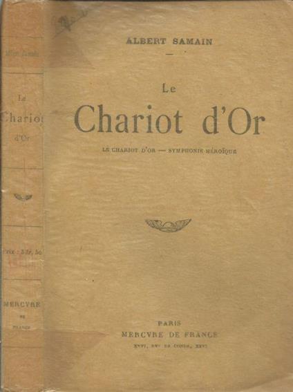 Le Chariot d' Or - Albert Samain - copertina
