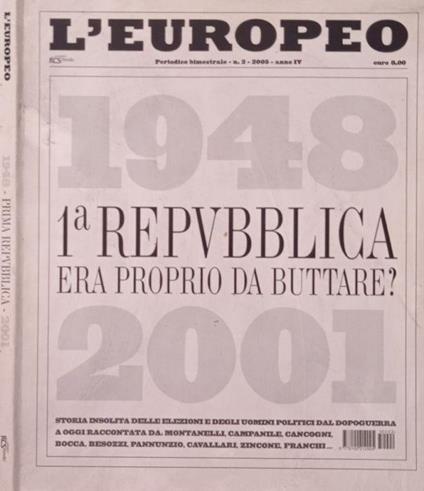 L’Europeo- n.2 , 2005- anno IV - Daniele Protti - copertina