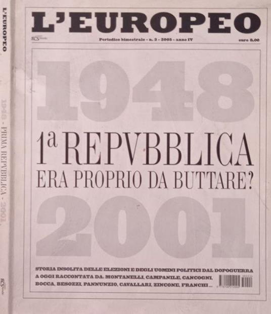 L’Europeo- n.2 , 2005- anno IV - Daniele Protti - copertina