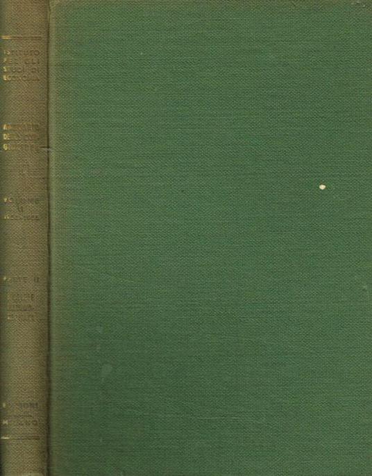 Annuario della congiuntura volume VI 1954-55 parte seconda - copertina