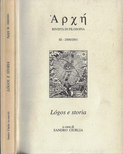 Apxn rivista di filosofia III 2000-2001 - Sandro Ciurlia - copertina