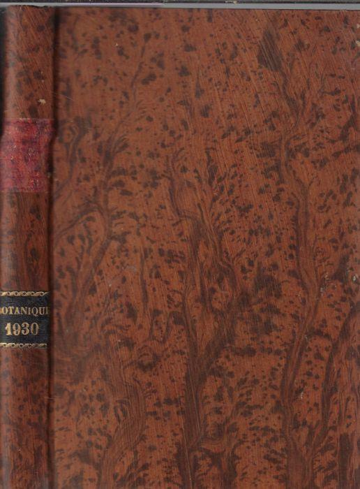 Annales des sciences naturelles botanique X série tome XII 1930 - copertina