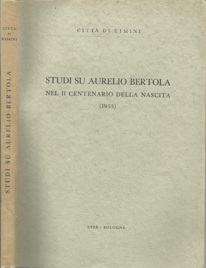 Studi su Aurelio Bertola - copertina