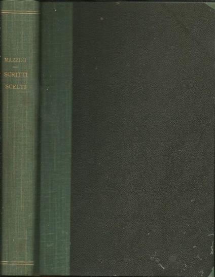 Scritti Scelti - Giuseppe Mazzini - copertina