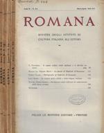 Romana anno 1938 N. 3-4, 5-6, 7-8, 9-10