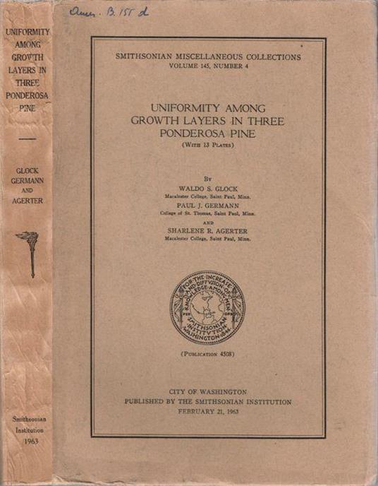 Uniformity among growth layers in three ponderosa pine - copertina