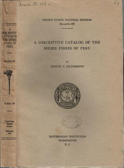 A descriptive catalog of the shore fishes of Peru - copertina