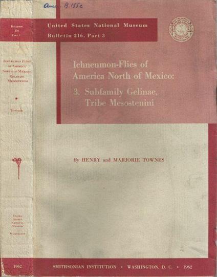 Ichneumon-Flies of America North of Mexico: - Henry - copertina