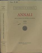 Università di Macerata annali della Facoltà di Lettere e Filosofia XVII 1984