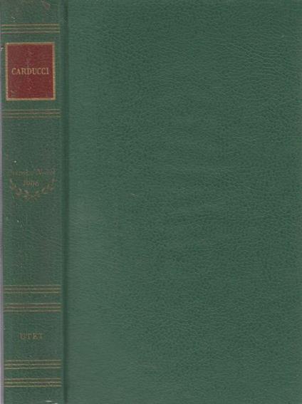 Poesia, Prosa - Giosuè Carducci - copertina