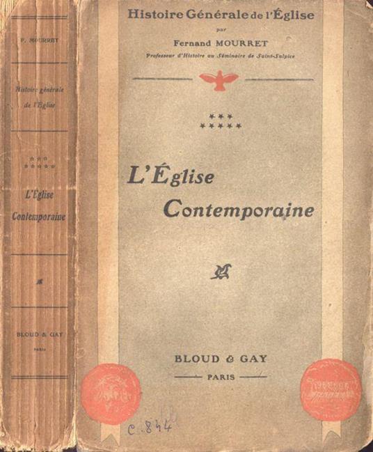 L' Eglise contemporaine - Fernand Mourret - copertina