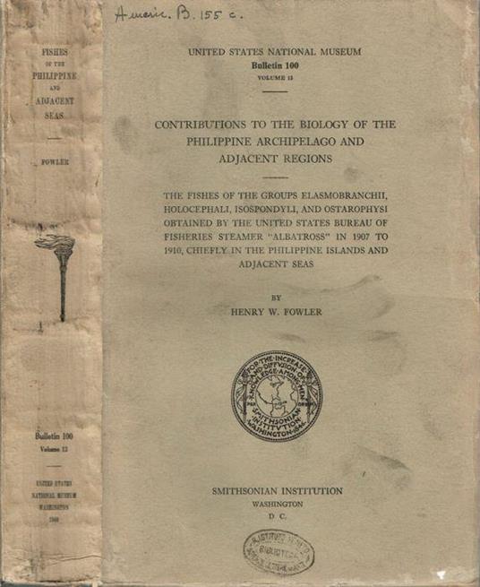 Contributions to the biology of the Philippine Archipelago and adjacent regions - copertina