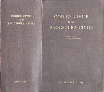 Codice civile e di procedura civile - copertina