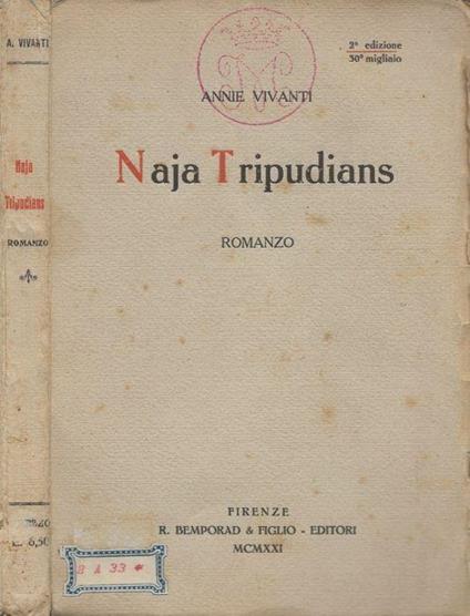 Naja Tripudians - Annie Vivanti - copertina