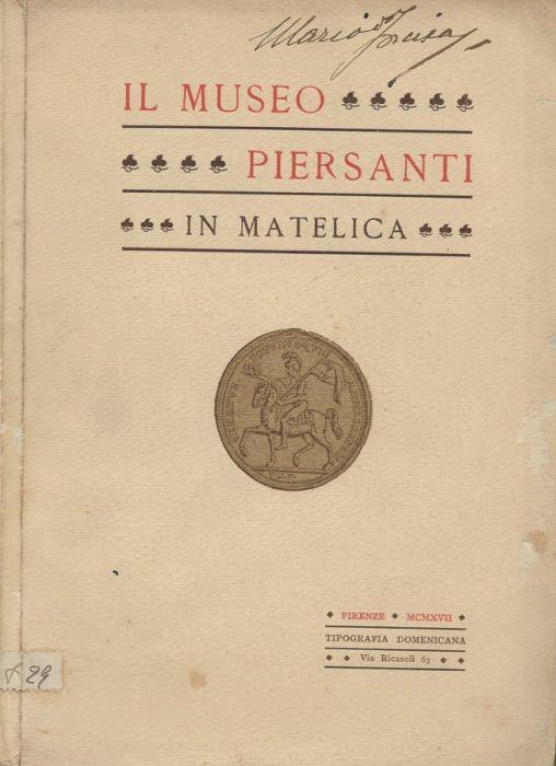 Il Museo Piersanti in Matelica - copertina