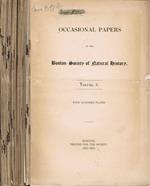 Occasional Papers of te Boston Society of Natural History